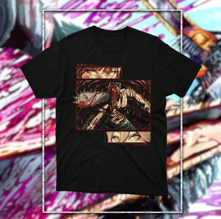 Funny Chainsaw TShirt Anime Unisex