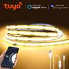 DC 5V LED Strip COB with Wifi Controller Not Waterproof Flexible LED Tape 5M 3M 2M Bed Light USB Led Light Work for Tuya Smart