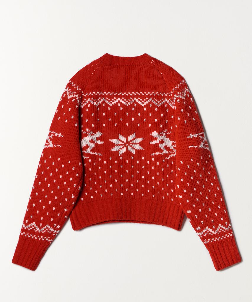 TTUDEMENT Winter Ski Knit Red