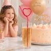 Heart Shaped Plastic Straws 10PCS PET Straws, Reusable Curved Creative Shapes Fun Drinking for Kids Adults Party Games Smoothies Juice Drinks