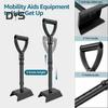 Регулируемое устройство для поддержки стояния, портативное устройство для поддержки пожилых людей, грузоподъемность 600 фунтов, устройство для поддержки стояния с устойчивым нескользящим основанием для пожилых людей