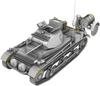 IBG 1/35 Scale German Panzer II Ausf. B with Fuel Trailer and Storage Box, Plastic Model Kit PB35080