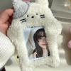 Кошка Милая Плюшевая Портативная Подвесная Сумка для Карты Питания в Кампусе