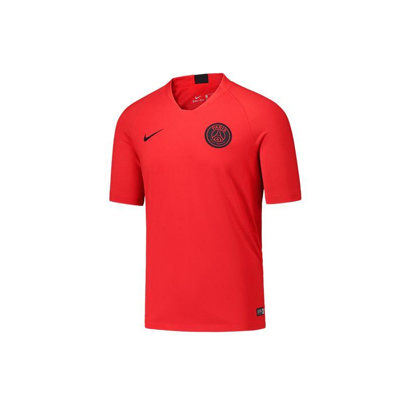 Nike Мужская футболка с короткими рукавами и короткими рукавами Paris Saint-Germain сезона 2019-2020, красная AO5147-660