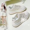 Новые летние дышащие белые туфли в корейском стиле, женские повседневные туфли с низким берцем, туфли на платформе, туфли на платформе Zy1807