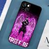 Free Fire Game Case For iPhone 15 14 13 12 11 Pro Max X XS Max XR 7 8 Plus SE 2020 2022 Bumper Case Cover