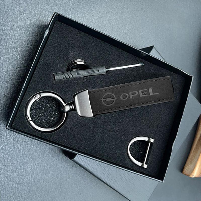 Suede Car Keychain Key Ring For Opel Astra Insignia H G J Insignia Corsa Zafira Meriva Mokka Zafira Corsa OPC VivaroVectra C D