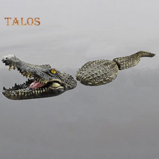 Floating Crocodile Decoy Eco-friendly Pond Floating Fake Crocodile Decoy Realistic Crocodile Pool Statue Non-toxic Decorative Crocodile Sculpture for