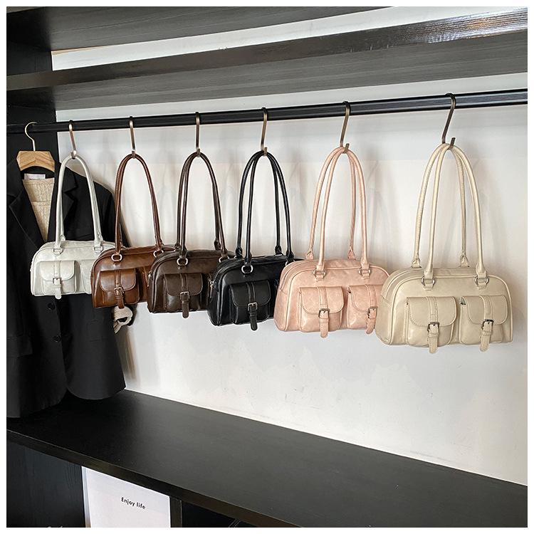 Сумка большой вместимости женская летняя универсальная 2025 новая повседневная нишевый дизайн сумка на плечо подмышку рабочая сумка для поездок