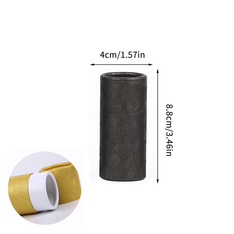 Kraft Paper Tube Jar 10ml 20ml 30ml Cylinder for Essential Oil Bottle Secure Packaging Box for Travel and Gift Wrapping