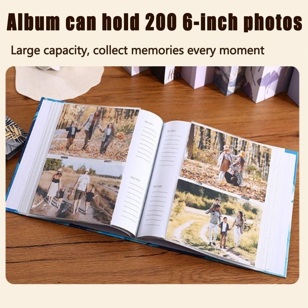 Interleaf Style 6-inch Photo Album Writable Vintage Photo Album  Creative Storage