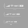 1pc Signal WiFi Power Reflective Car Windshield Stickers Auto Window Vinyl Decals Funny 100% Battery 5G Logo Pegatinas De Coche
