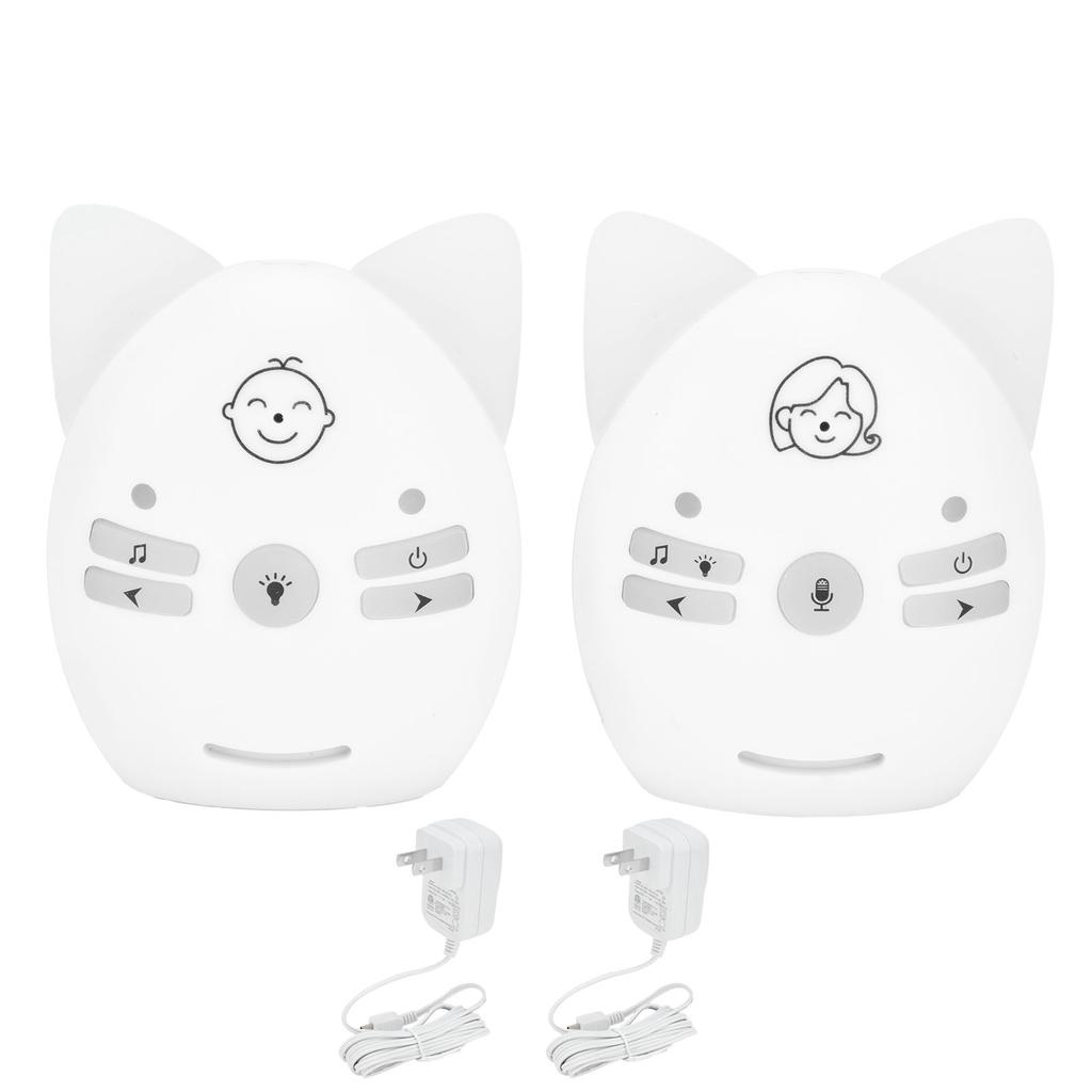 V30 Digital Audio Baby Monitor Portable Alarm Sensitive Wireless Two Way Baby Cry DetectorWhite US