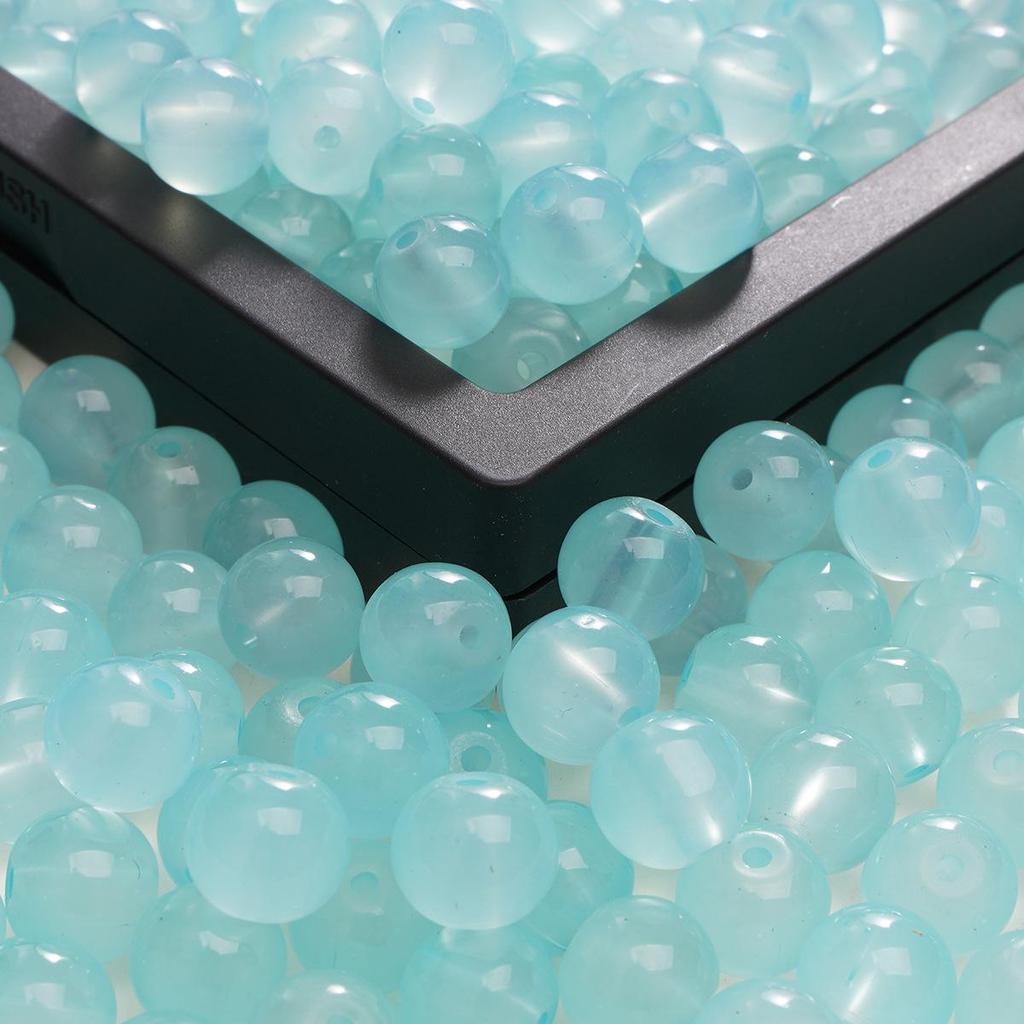 Бусины из имитации нефрита 6 мм, однотонные, для изготовления украшений своими руками