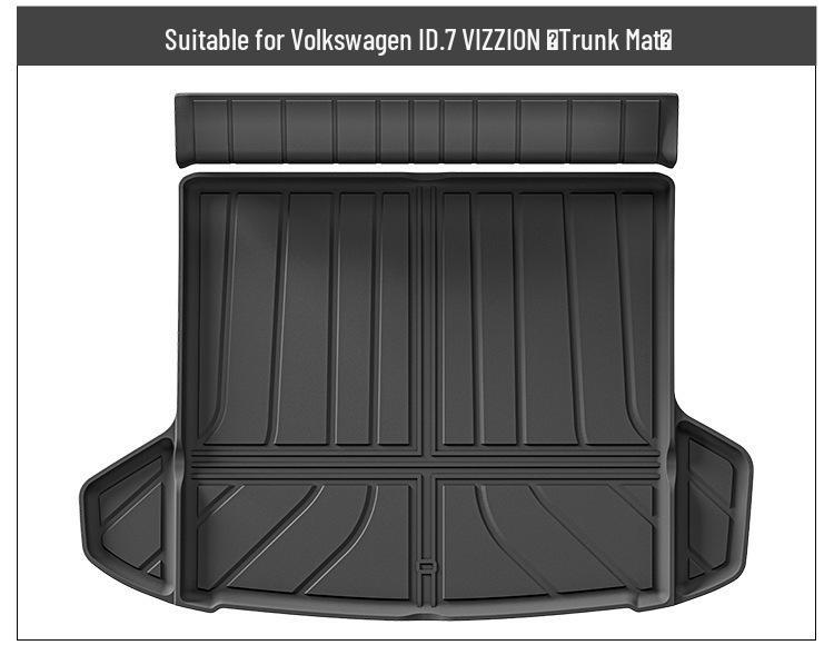 Экологичные коврики для пола VW ID.7 VIZZION из TPE, для конкретной модели автомобиля, всепогодные