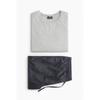H M pajaMas Grey Melange Dark Grey