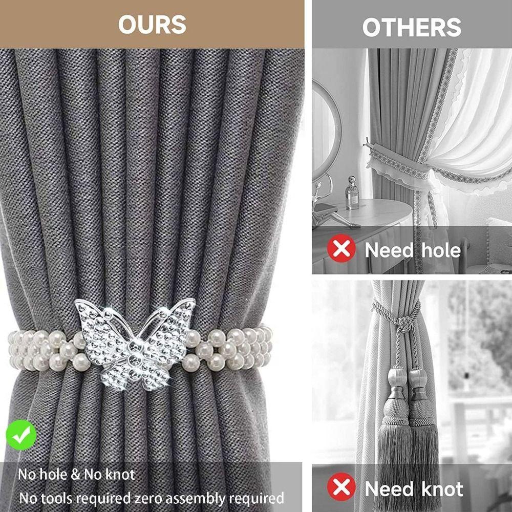 2 шт. Имитация жемчуга зажим для штор эластичная пряжка для штор подхват для штор аксессуары для штор декор