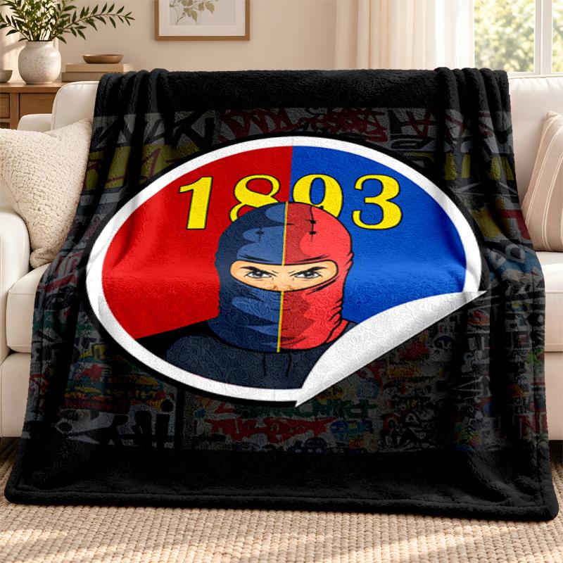 FC Basel blanket Flannel Blanket Soft Cozy Plush Throw for Sofa Bed Lightweight Home Decoration Outdoor camping