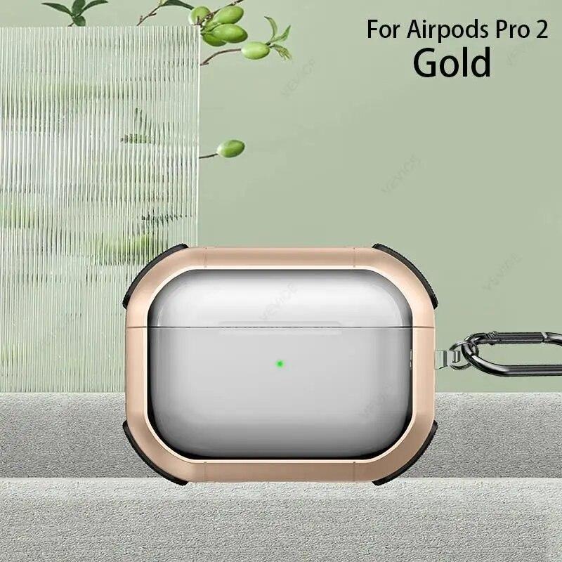 Прозрачный чехол для Airpods Pro 2 поколения для Airpods 3 Pro 2 USB-C 2023 Air Pods Pro, чехол из ТПУ для ПК, чехол для наушников