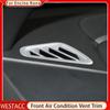 2 шт., автомобильный кондиционер, вентиляционное отверстие, накладка, декоративная наклейка для Hyundai Encino Kona Kauai 2017- 