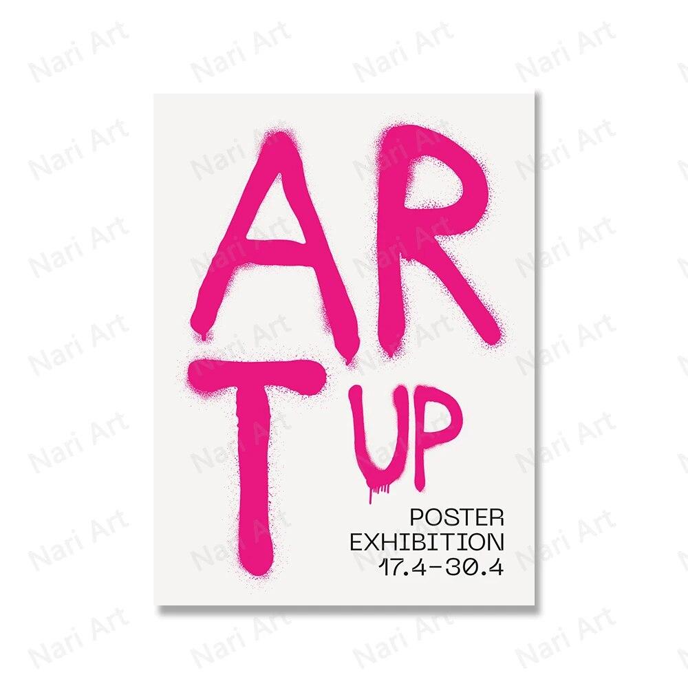 Abstract Smile Face Canvas Painting Posters Music Dance Party Peace Love Prints For Wall Home Decor Living Room Hanging Pictures No Frame