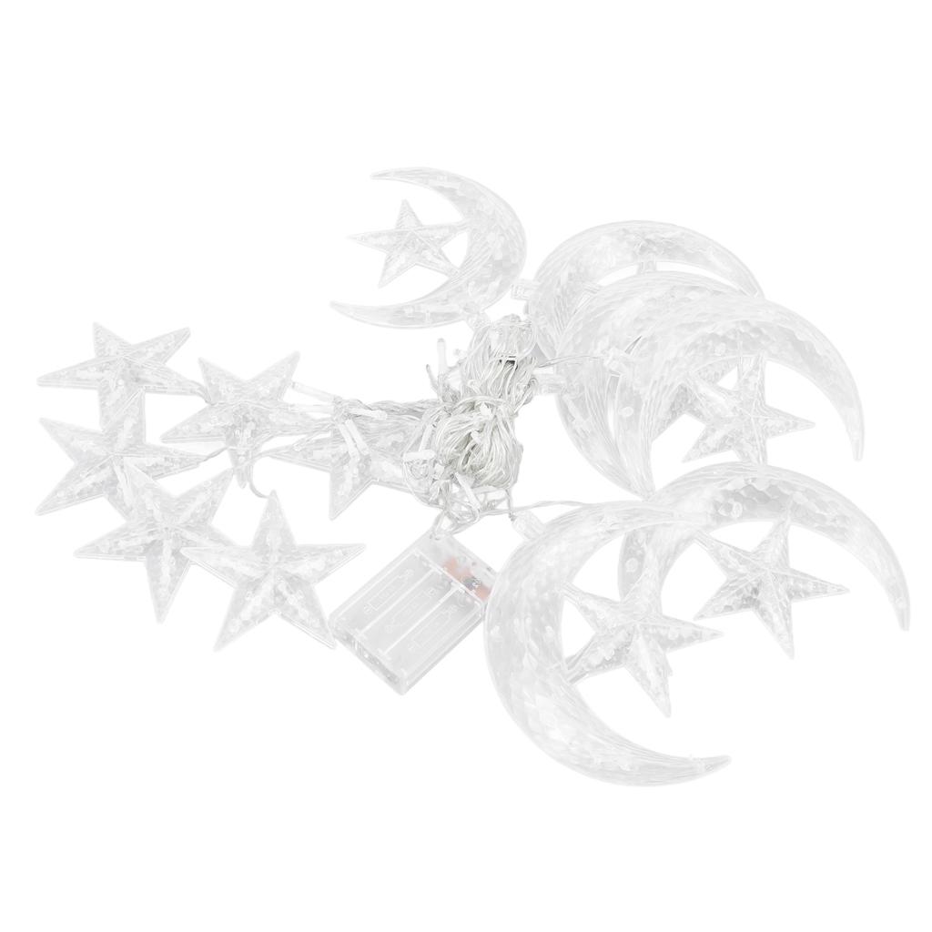 Гирлянда со звездами и луной 3,3 ярда 126 светодиодов Декоративная гирлянда для свадебной вечеринки в Рамадан