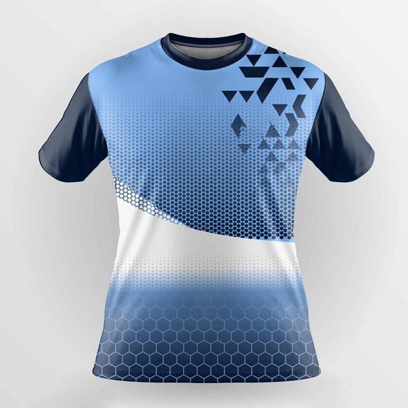 Дышащие мужские футболки Быстросохнущая женская тренировочная куртка Бадминтонная форма Футболка свободного покроя с круглым вырезом для мальчиков Топы для бега