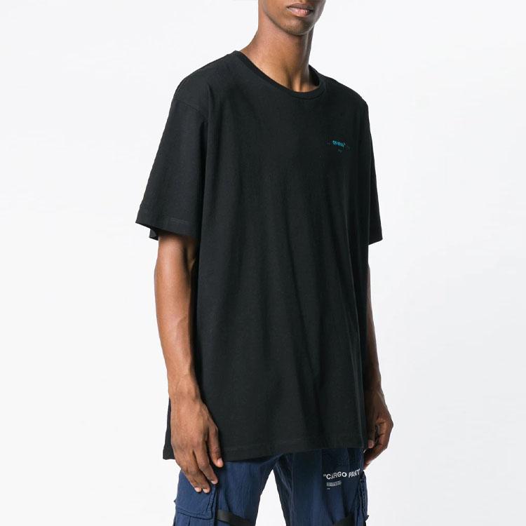 OFF-WHITE logo cotton t-shirt OMAA038F181850051088