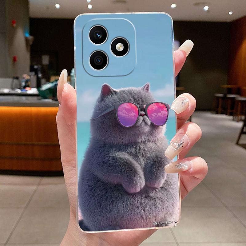 Чехол для Honor X8d 4G Эстетичный Роскошный Милый Крутой Узор для Мальчиков Девочек Мягкий силикон Чехол для Телефона Задняя Крышка Прозрачный TPU Корпус