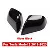 ABS Car Rearviews Mirror Guard Cover For Tesla Model 3/Model Y - Gloss/Matte/Carbon Fiber Look Rear View Cover Housing
