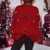 Autumn and Winter New Christmas Sweater Handmade Decoration Christmas Tree Elk Sweater Hoodie for Women 3506 EMA