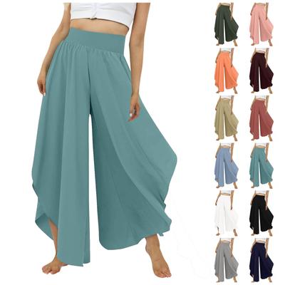 Женские однотонные повседневные брюки с эластичной резинкой на талии, облегающие спортивные женские брюки