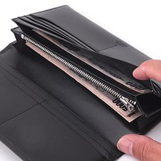 Porter Длинный кошелек Yoshida Bag SHEEN 110-02918 для мужчин из натуральной кожи (1. черный)