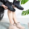 New Fashionable Low-top Short Rain Boots Rain Shoes Non-slip Water Shoes Waterproof Women's Thermal Velvet Rubber Shoes