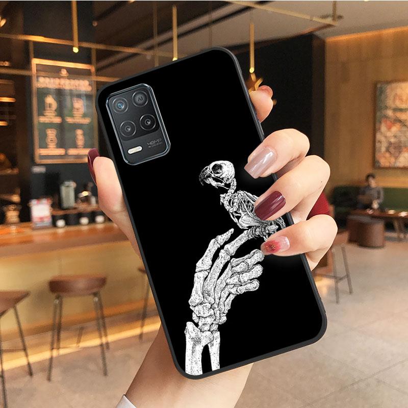 Skull Skeleton Tattoo Art Phone Case for OPPO Realme GT 2 Pro X2 Pro XT C25S 8 7 6 Pro 6i GT Master C3 C21 C21Y C11 X3 SuperZoom