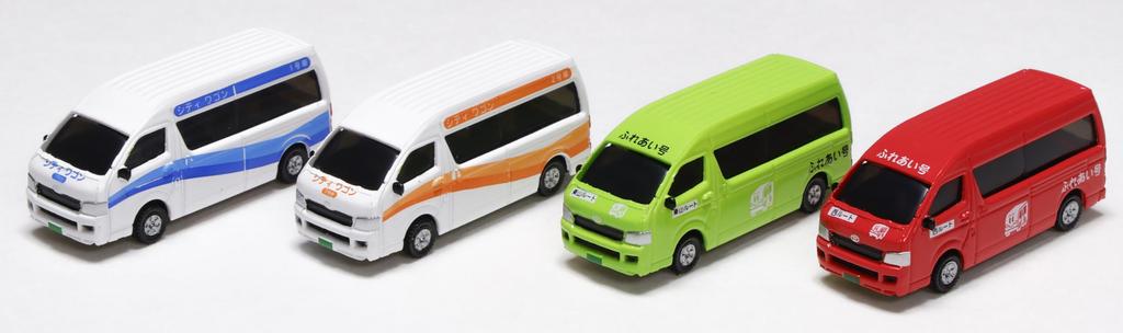 KATO N Gauge Toyota Hiace Super Long Community Bus 4 Units Diorama Supplies 23-651C