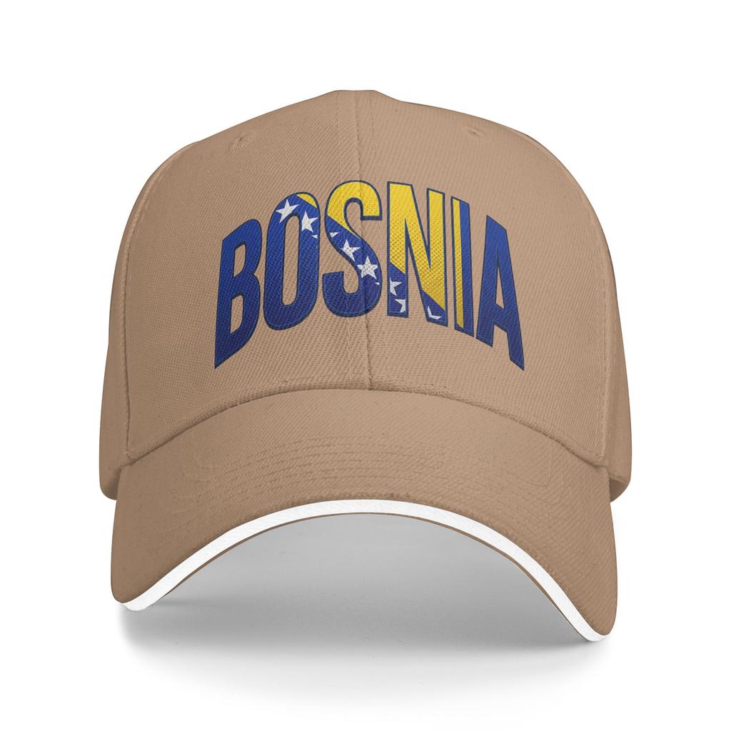Women Unisex Bosnia and Herzegovina Flag Outdoor Hat Adjustable Cap Casual Baseball Cap Sunscreen Hats