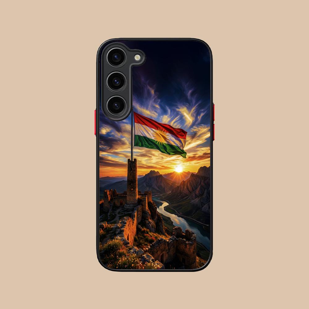 Силиконовый чехол для мобильного телефона с флагом Курдистана для Samsung Galaxy S26 S25 S24 S23 S22 S21 Plus FE Ultra Цветная обложка