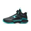 Kids Shark Tooth Comfortable Non-Slip Durable Low-Top Basketball Shoes Kids Basketball Shoes Black Green 312331103-1