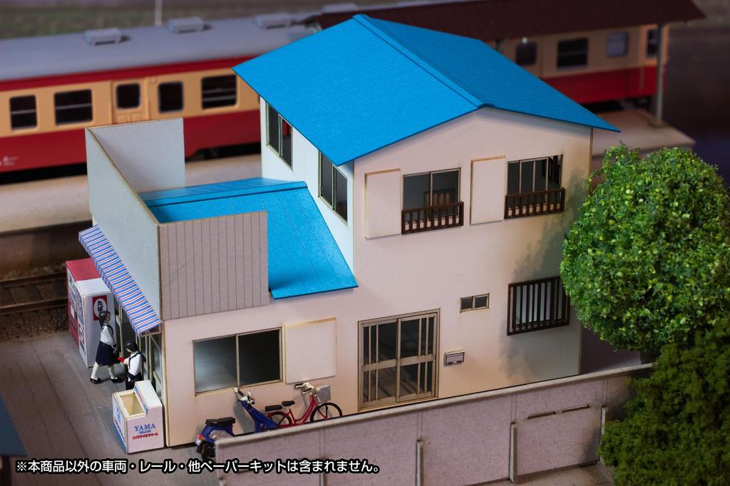 PLUMPMOA HO Gauge Machikado Accessories Series Store Paper Kit Diorama Supplies MS093 1/80 "Ёродзуя"