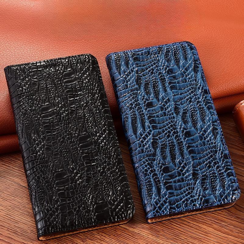 Genuine Leather Flip Wallet Phone Case Anti Drop Full Body Protective Cover Compatible for Samsung Galaxy SM F22 F23 F52 F62