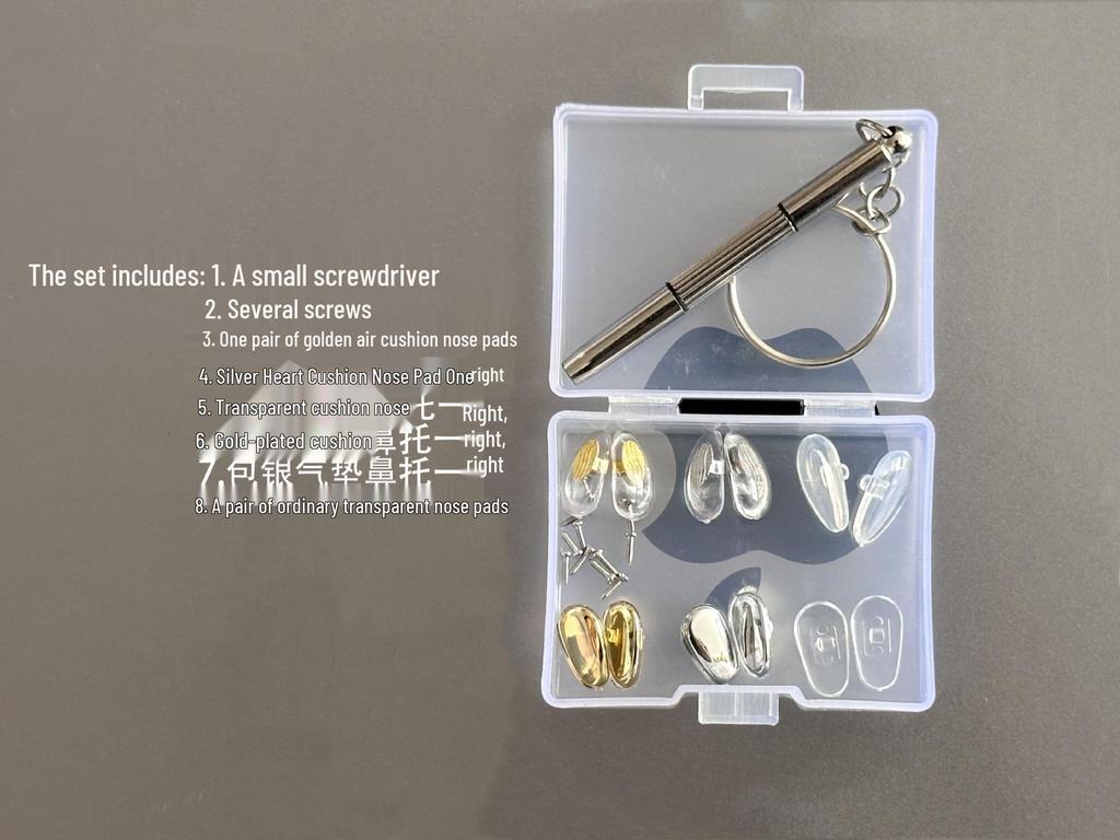 Multi-color Anti-slip Eyeglass Case with Chain and Cloth for Prescription and Reading Glasses