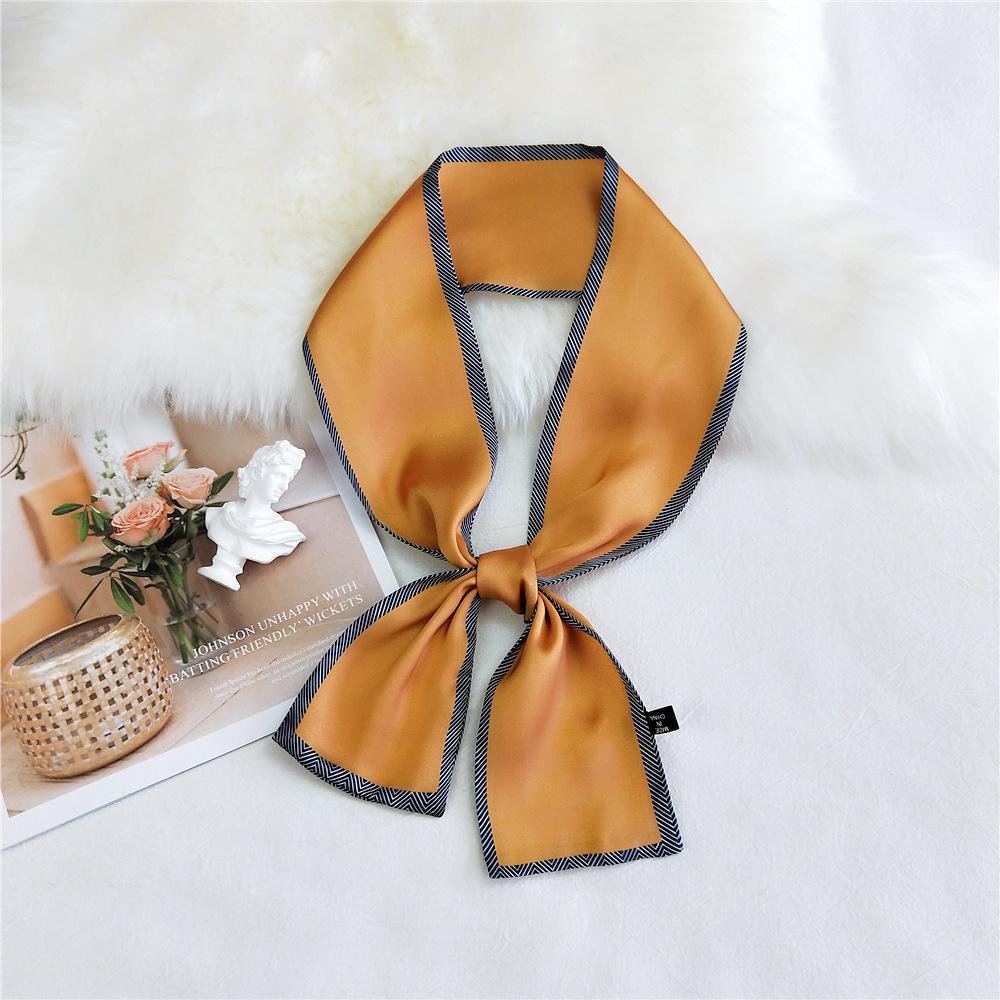 Pingjiao New Style Spring And Autumn Professional Decoration Versatile Small Silk Scarf Women'S Scarf Narrow Long Hair Strap Tie Bag Belt