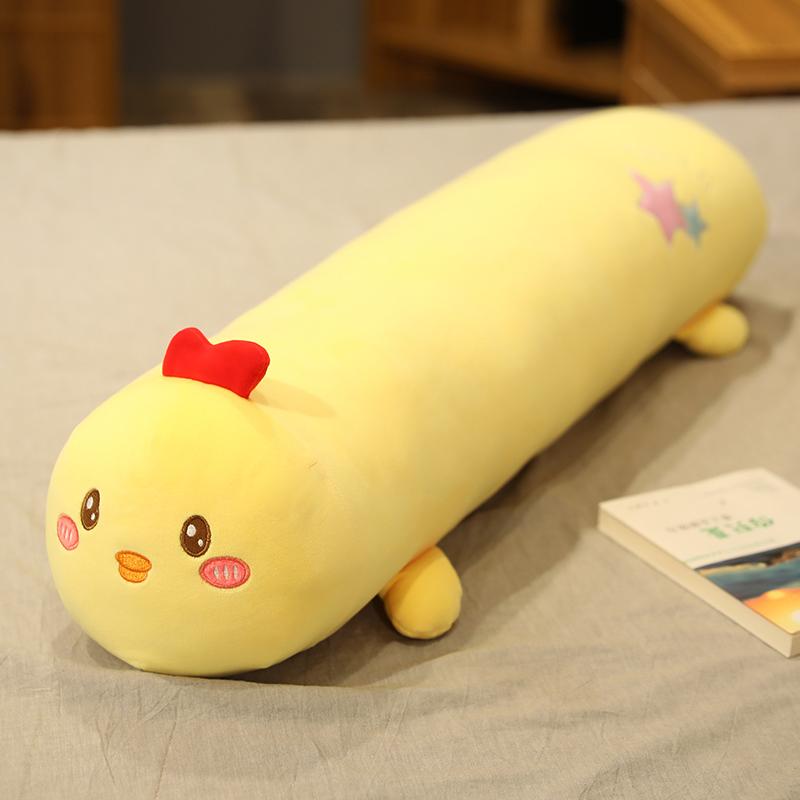 Круглая наволочка Мягкая ткань Длинная наволочка Милый шейный валик Подголовник Новая колонка Длинная декоративная подушка Домашний декор