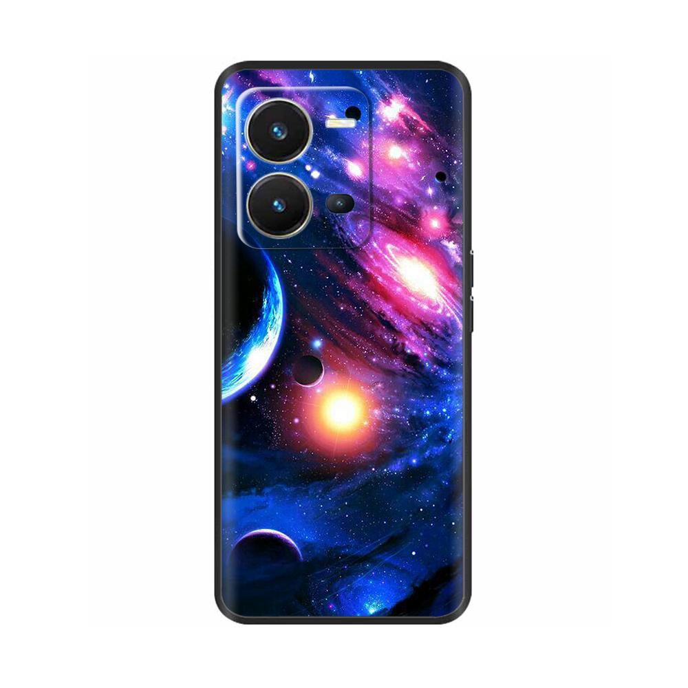 Cute Silicon Phone Case For Vivo X80 Lite 5G Case 2022 Black Silicone Soft TPU Back Cover for vivo X80 Lite X80Lite Bumper Capas