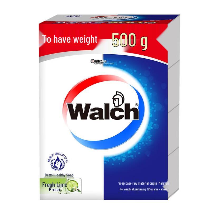 Walch Мыло Здоровое Свежий Лайм 125г x 4 шт.