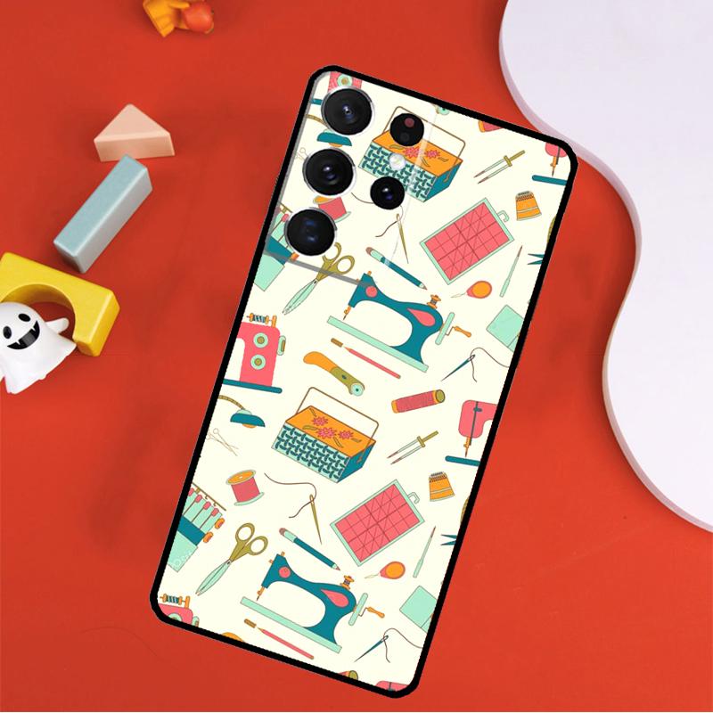 Чехол для телефона Швейная машинка Для Samsung Galaxy S25 Ultra S24 Ultra S9 S10 S20 S21 S22 S23 Plus S24 FE Чехол