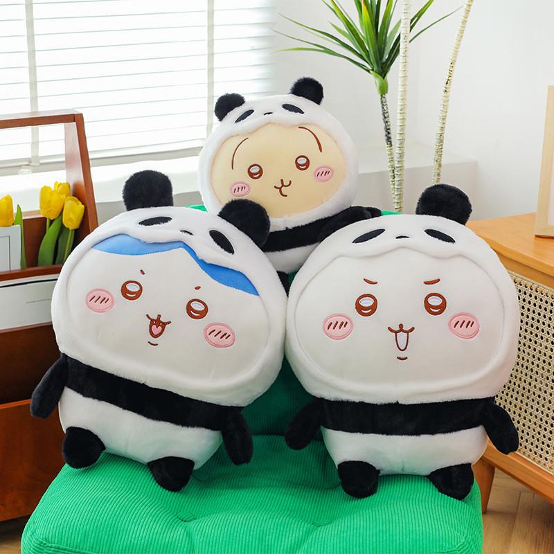 Chiikawa Plush Toy Panda Cartoon Stuffed Animal Doll Room Decoration Kids Gifts