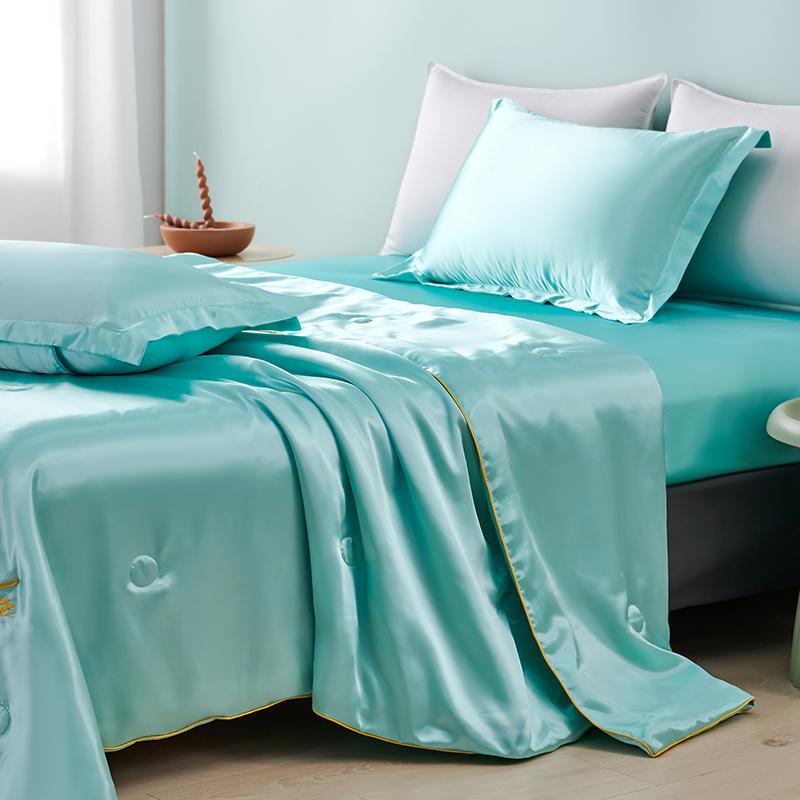 Летнее стираное шелковое одеяло, весеннее тонкое пододеяльник, мягкое шелковистое одеяло с ледяным охлаждением, постельное белье, одеяло размера «queen-size», односпальная двуспальная кровать