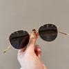 Корейские модные солнцезащитные очки для женщин Винтажные ретро круглые солнцезащитные очки Женские Высококачественные Женские Солнцезащитные очки